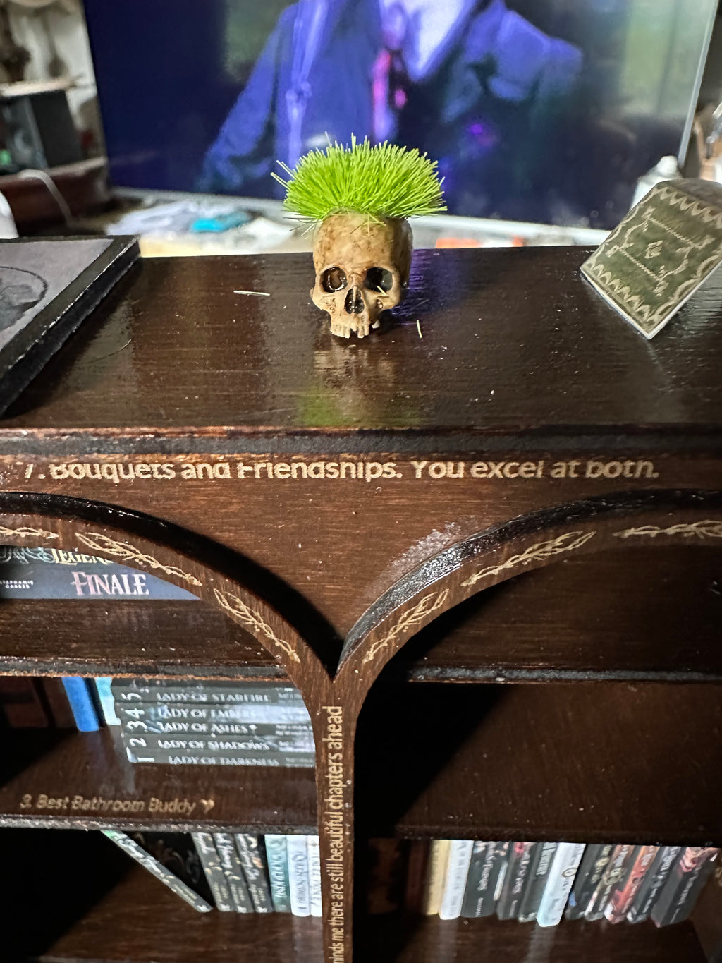 Miniature 1:12 scale Bookcase: Style 3